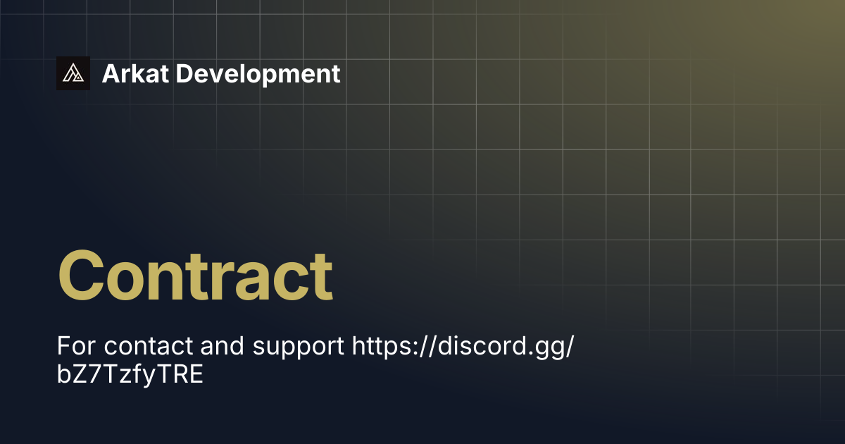 Contract | Arkat Development